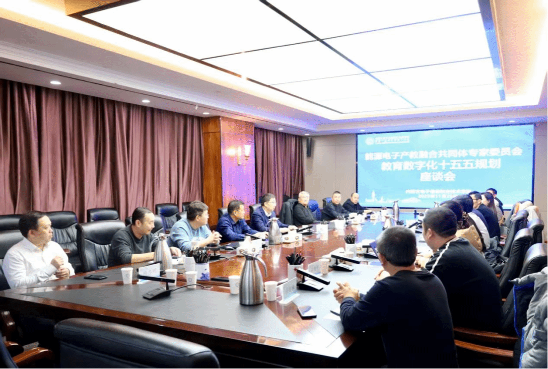 能源电子产教融合共同体教育数字化专家委员会十五五规划座谈会在我校举行